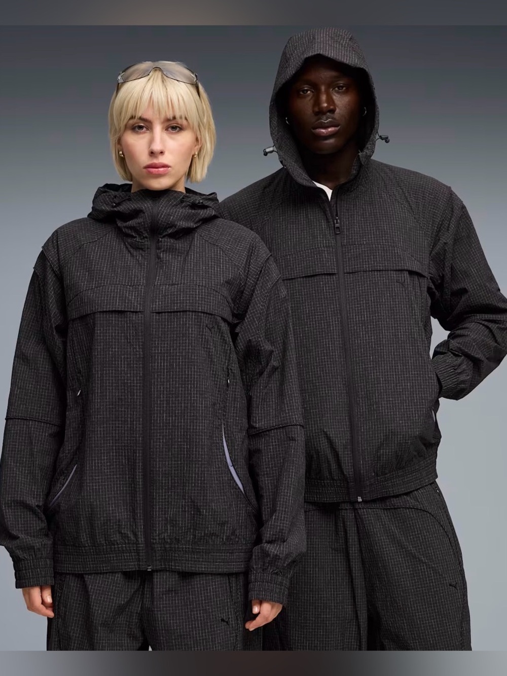 Puma CLRT Ripstop hoodedJacket, windbreaker, black, new with tags MSRP $140